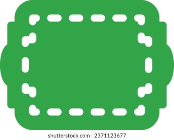 vector icon of simple forms of ornament frame