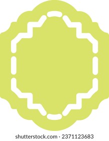 vector icon of simple forms of ornament frame