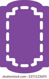 vector icon of simple forms of ornament frame