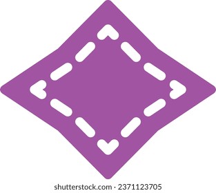 vector icon of simple forms of ornament frame