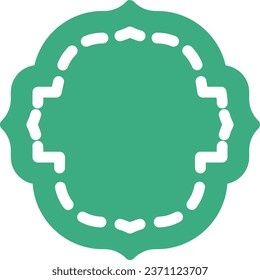vector icon of simple forms of ornament frame