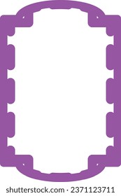 vector icon of simple forms of ornament frame