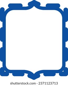 vector icon of simple forms of ornament frame