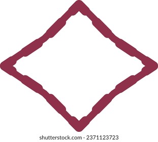 vector icon of simple forms of ornament frame