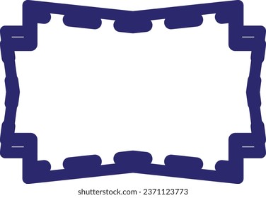 vector icon of simple forms of ornament frame