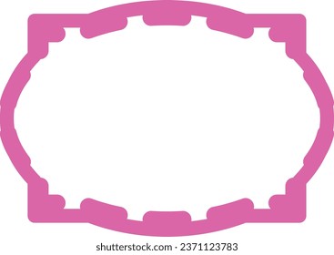 vector icon of simple forms of ornament frame