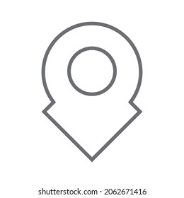 vector icon of simple forms of point of location EPS10