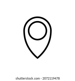 vector icon of simple forms of point of location
