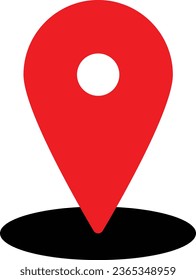 Vector icon of simple forms of point of location