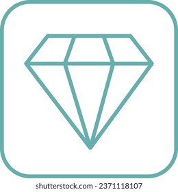 Icono vector de formas simples de punto de diamante