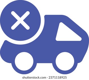 vector icon of simple forms of vehicle