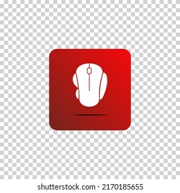 vector icon of simple forms of wireless mouse