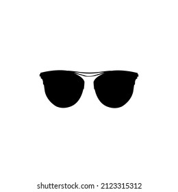 vector icon : simple glasses silhouette