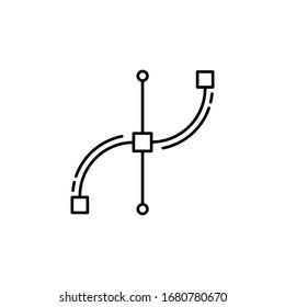 Vector icon. Simple line, outline vector elements of design tools for ui and ux, website or mobile application