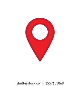 vector icon of simple location point  forms