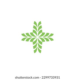 Vector icon simple logo with pointed corners