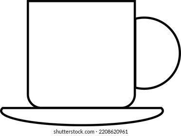 vector icon simple minimalist cup