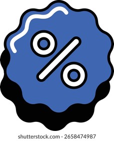 Ícone de vetor simples adesivo finanças