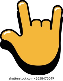 Vektor Symbol Einfache Aufkleber Hand