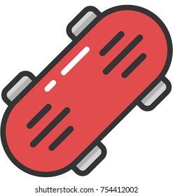 Vector icon of skates