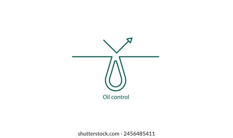 Vector Icon: Skin Oil Control Symbol