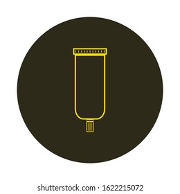 vector icon with skin pomade shape