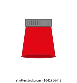 vector icon, skirt clothing item on white background