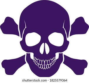 Vector icon of a skull