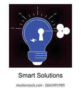 Ícone de vetor de soluções de tecnologia digital inteligente