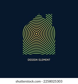 Icono vector del hogar inteligente. Imagen aislada de estilo plano.