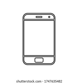 Icono vector de smartphone, teléfono móvil, teléfono celular