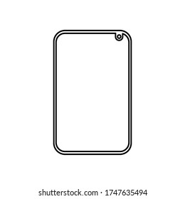 Vector icon of smartphone, mobile phone, cell phone
