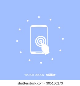 Vector icon Smartphone touchscreen icon