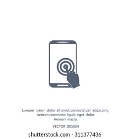 Vector icon Smartphone touchscreen icon