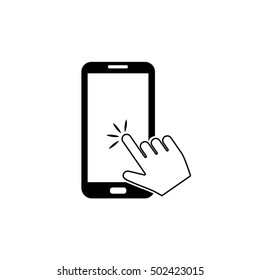Vector icon Smartphone touchscreen icon