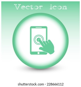 Vector icon Smartphone touchscreen icon concept 