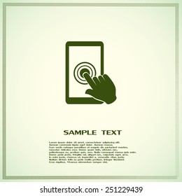 Vector icon Smartphone touchscreen icon concept 