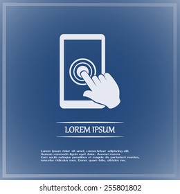 Vector icon Smartphone touchscreen icon concept 