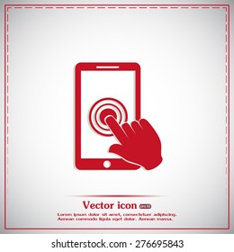 Vector icon Smartphone touchscreen icon concept 