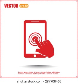 Vector icon Smartphone touchscreen icon concept 