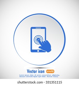 Vector icon Smartphone touchscreen icon concept 
