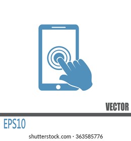 Vector icon Smartphone touchscreen icon concept 