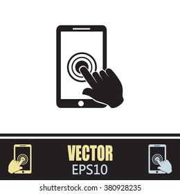 Vector icon Smartphone touchscreen icon concept 
