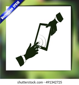 Vector icon Smartphone touchscreen icon concept