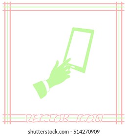 Vector icon Smartphone touchscreen icon concept