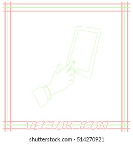 Vector icon Smartphone touchscreen icon concept