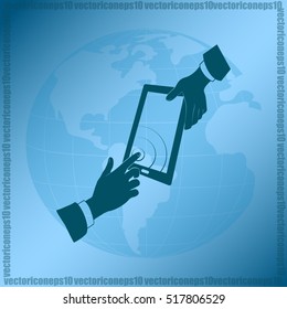 Vector icon Smartphone touchscreen icon concept