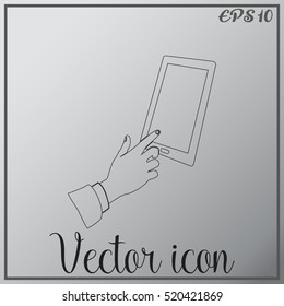 Vector icon Smartphone touchscreen icon concept