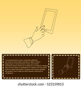 Vector icon Smartphone touchscreen icon concept