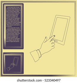 Vector icon Smartphone touchscreen icon concept